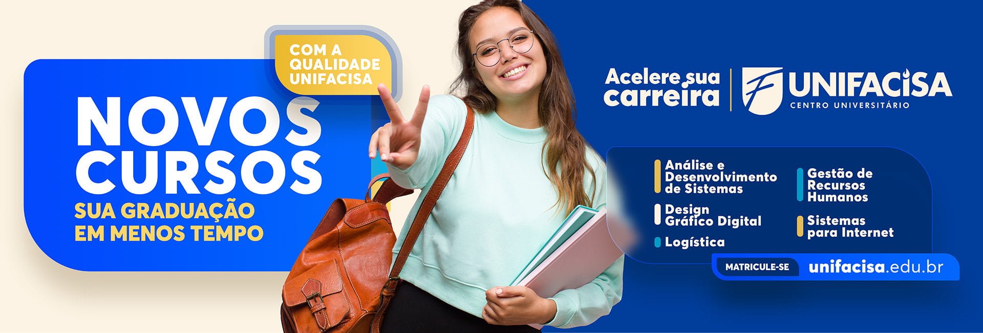 Confira; A Unifacisa abre inscri&ccedil;&otilde;es para cinco novos cursos de gradua&ccedil;&atilde;o