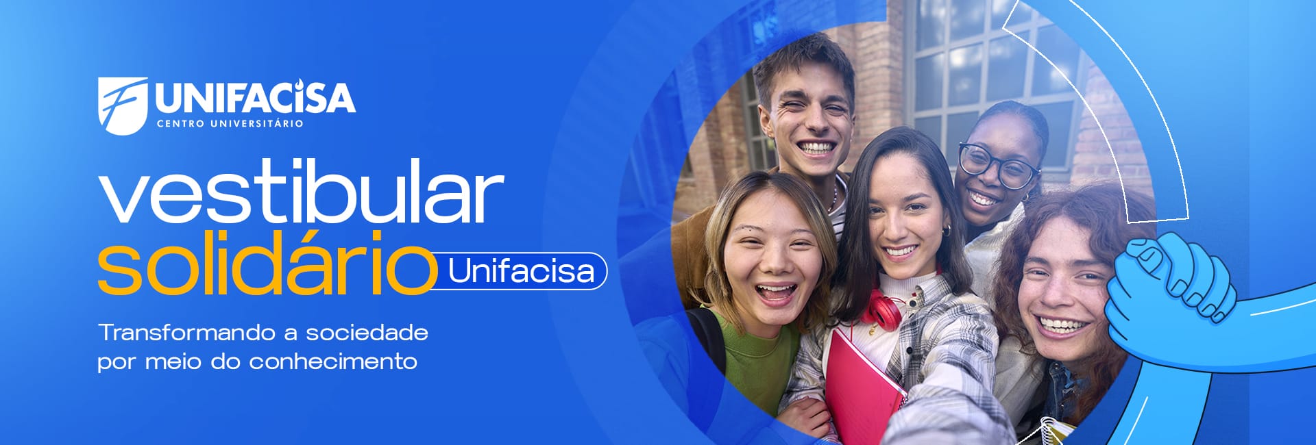 Unifacisa abre inscri&ccedil;&otilde;es para o Vestibular Solid&aacute;rio 2025.1 em cidades vizinhas a&nbsp;Campina Grande&nbsp;