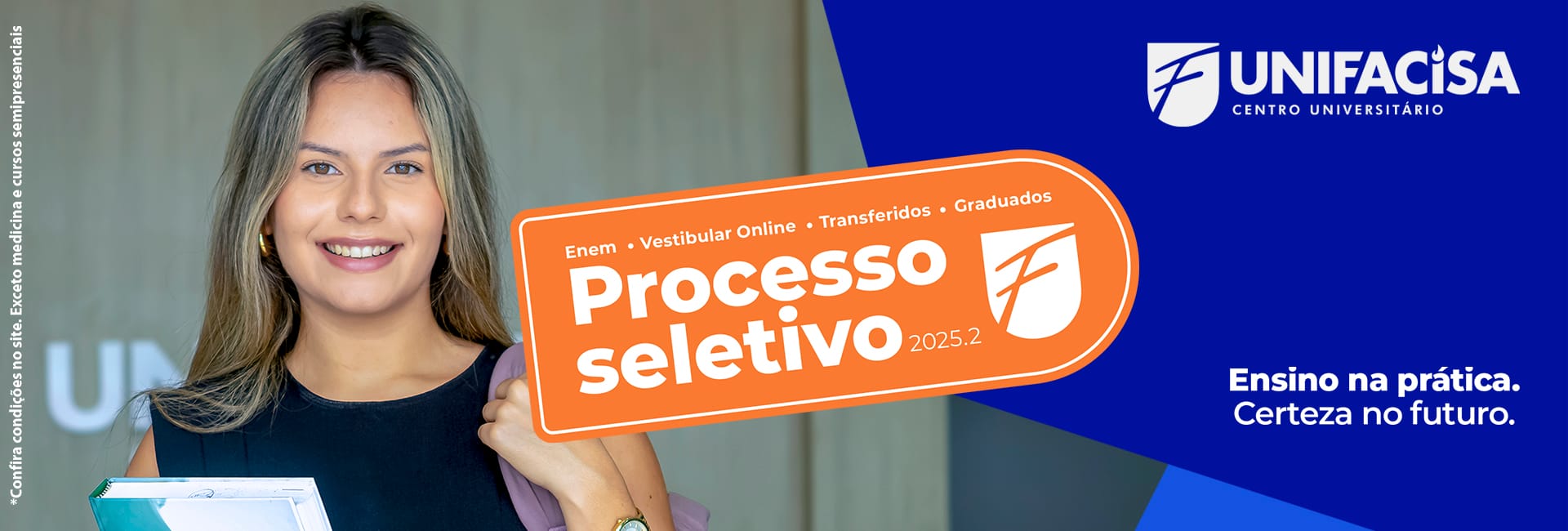 Abertas as inscri&ccedil;&otilde;es para o Processo Seletivo Unifacisa 2025.2&nbsp;